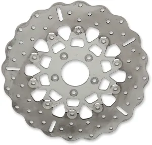 EBC FSD025C 10 Button Floater Narrow Band Brake Rotor - Contour - Polished