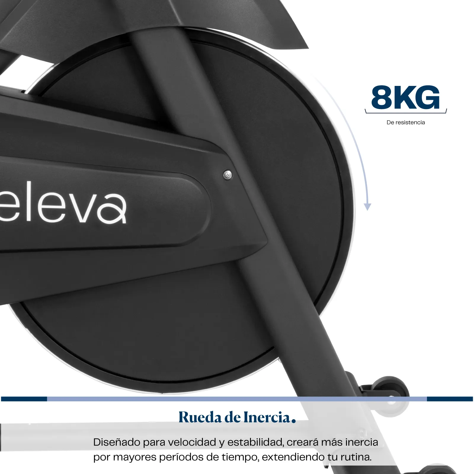 eleva Bicicleta Spinning Fitness Resistencia Magnetica