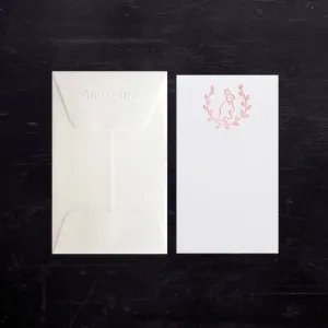 ENCLOSURE CARD - ANC - PINK PIXIE LILY BUNNY