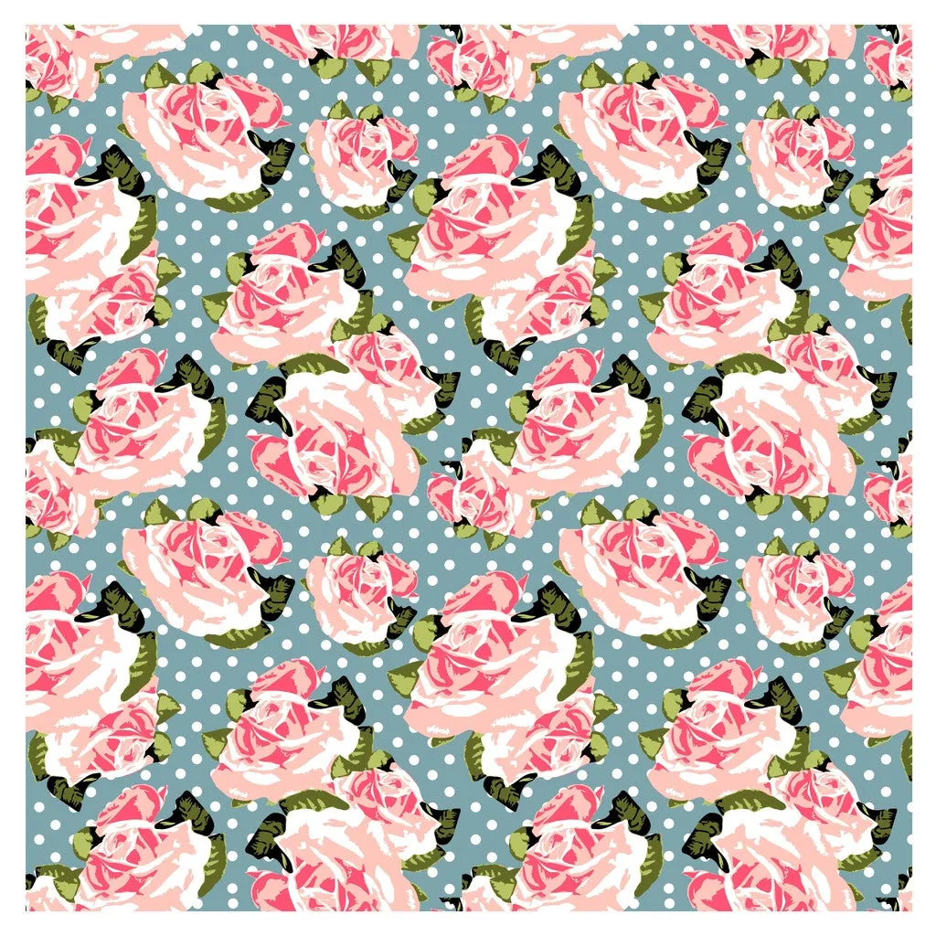 English Roses Heat Transfer Vinyl Sheet