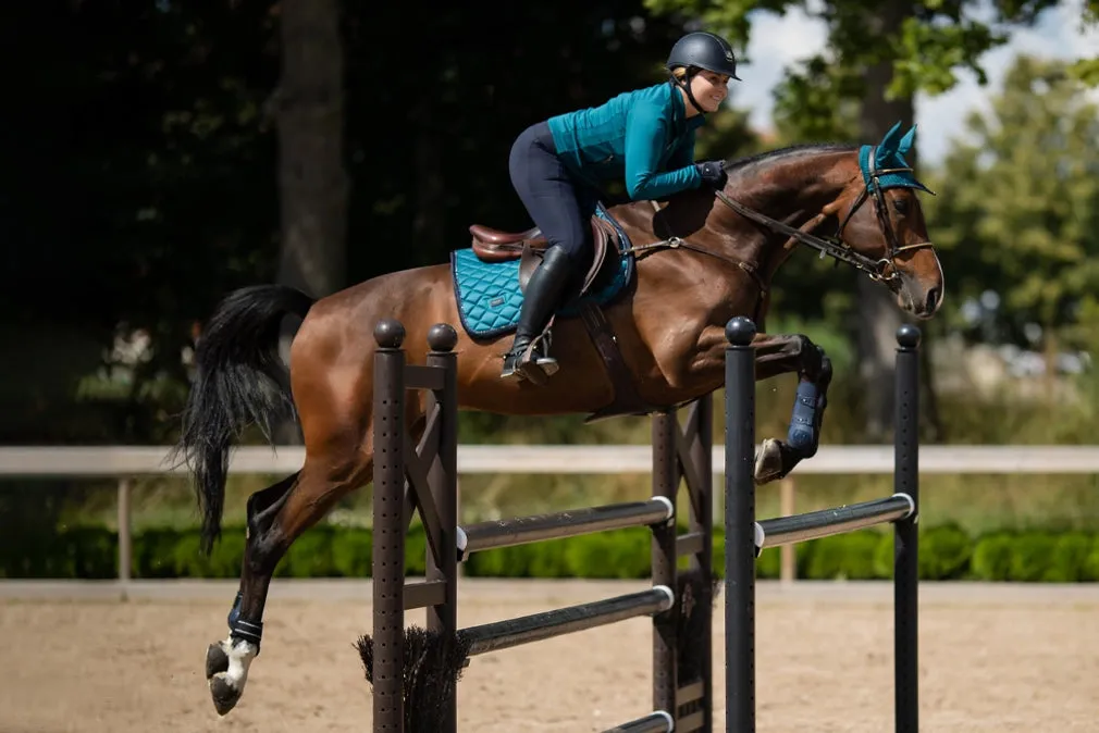 Equestrian Stockholm Ear Bonnet Aurora Blues