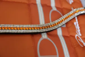 Equiture Sun Orange and clear megabling curve browband