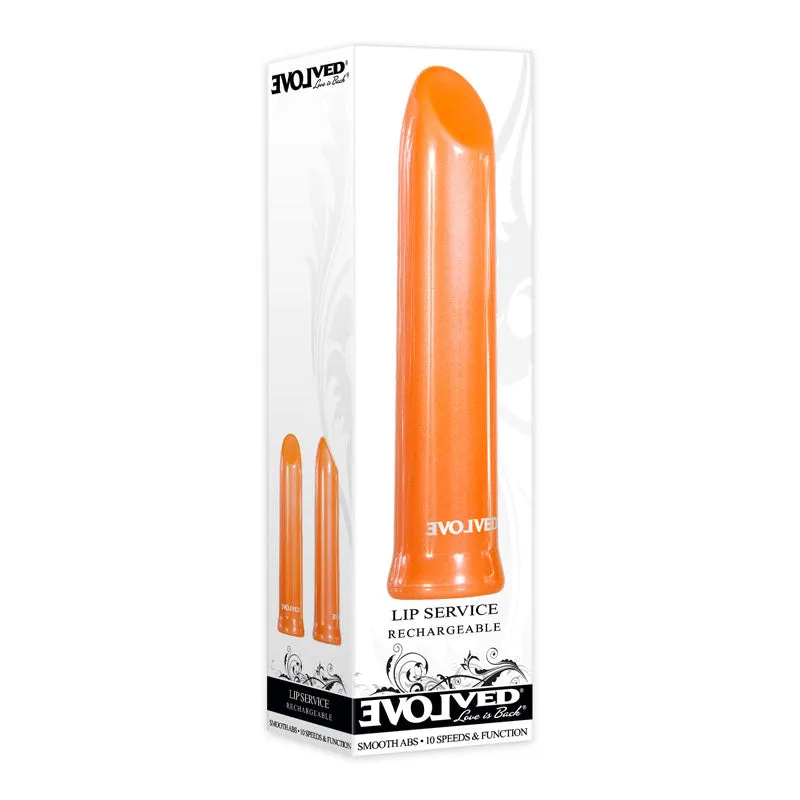 Evolved Lip Service - Orange Lipstick Vibrator