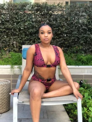 Exotic- Snake Print 2 Piece Swimsuit