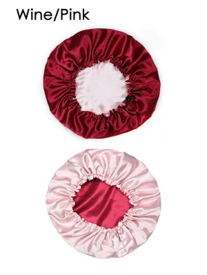 Fancy Girl Draw String Satin Bonnet