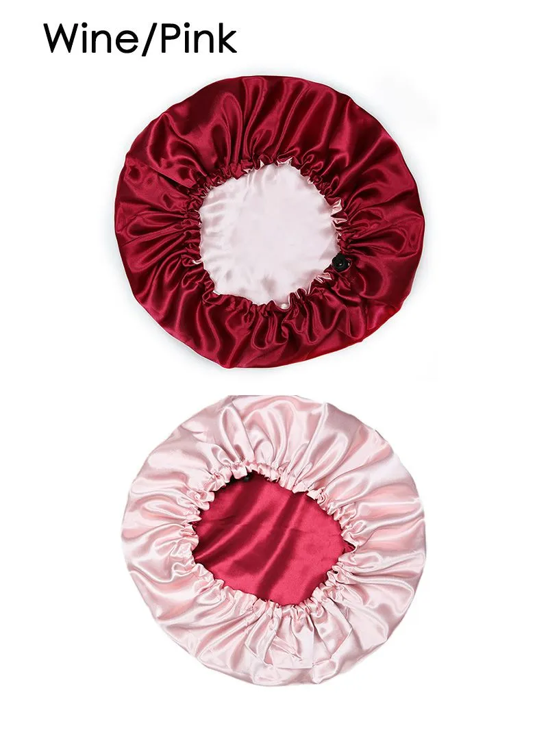 Fancy Girl Draw String Satin Bonnet