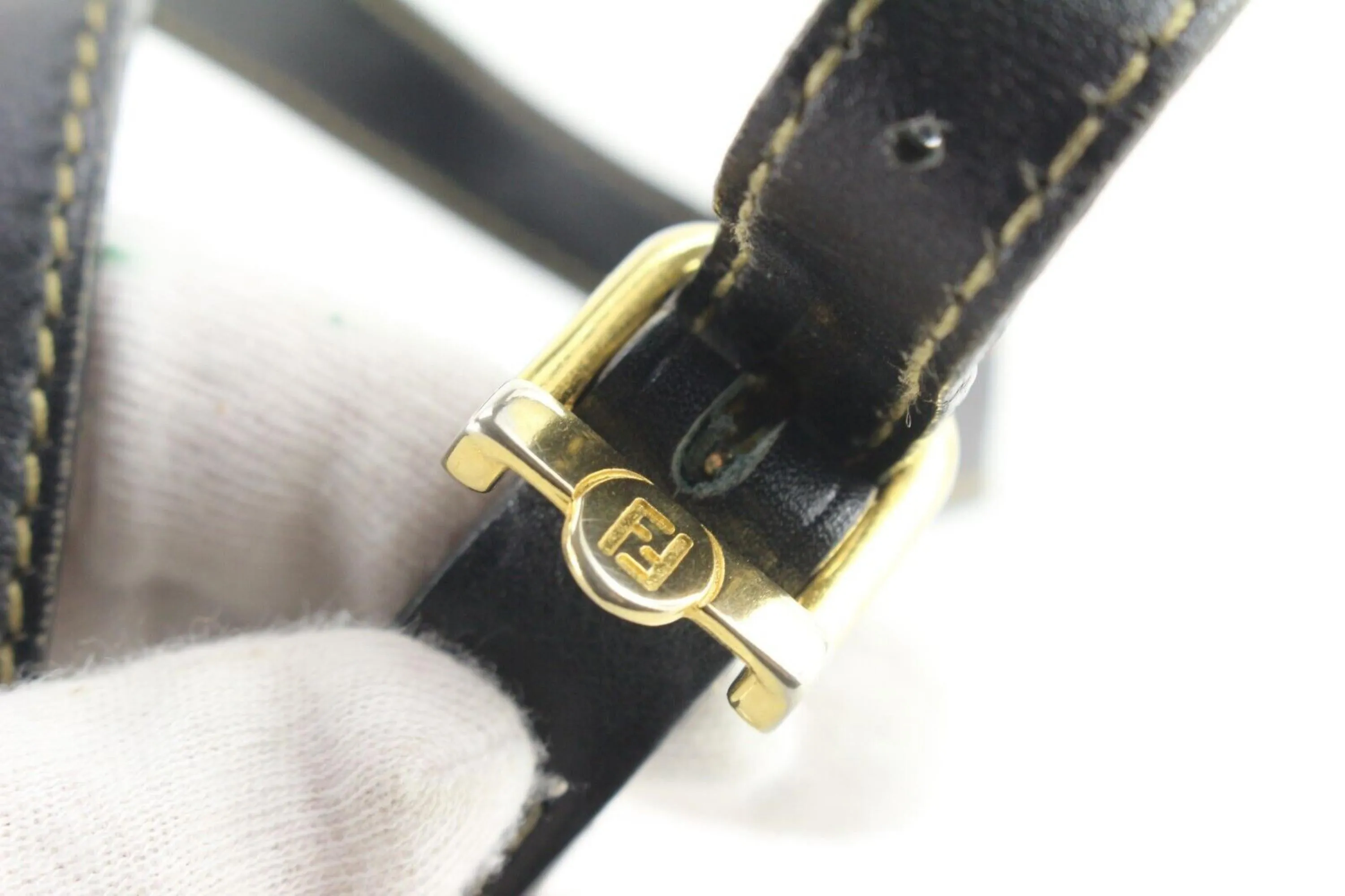 Fendi Striped Crossbody Bag 2FF0501