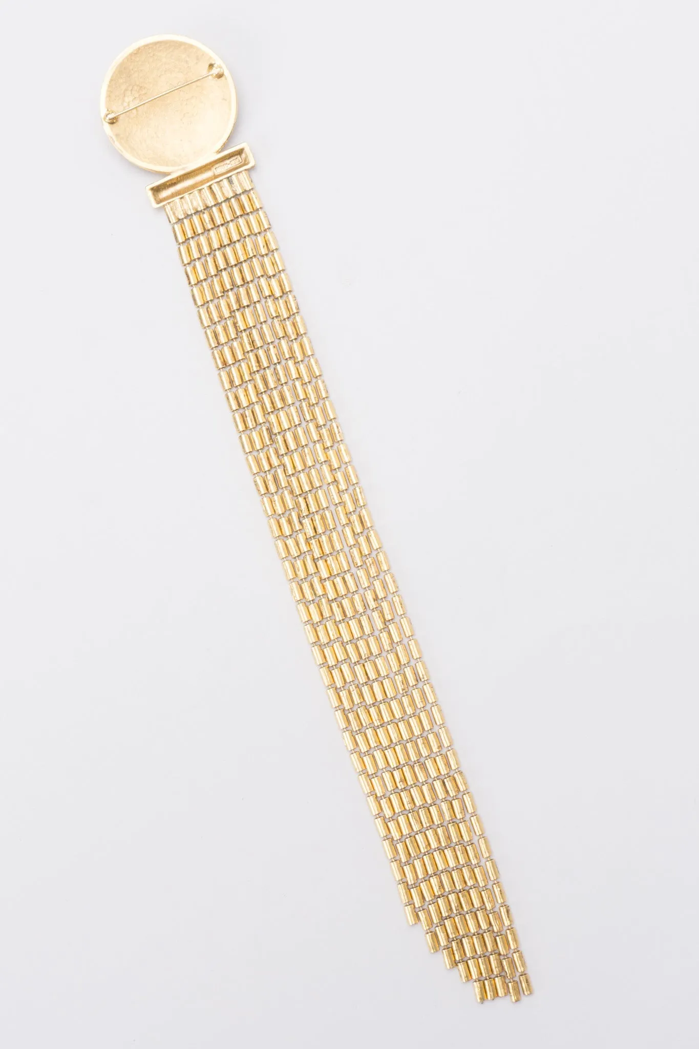Flying Saucer Fringe Brooch