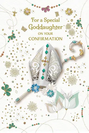 For a Special Goddaughter on your Confirmation Greeting Card