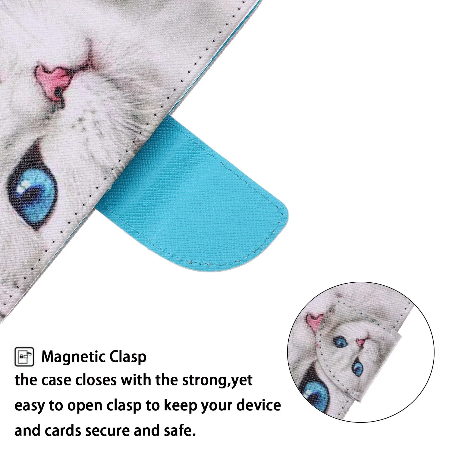 For Samsung J4 Plus/J6 Plus Cartoon Phone Shell Delicate Smartphone Case PU Leather Overall Protective Wallet Design Ice cream unicorn