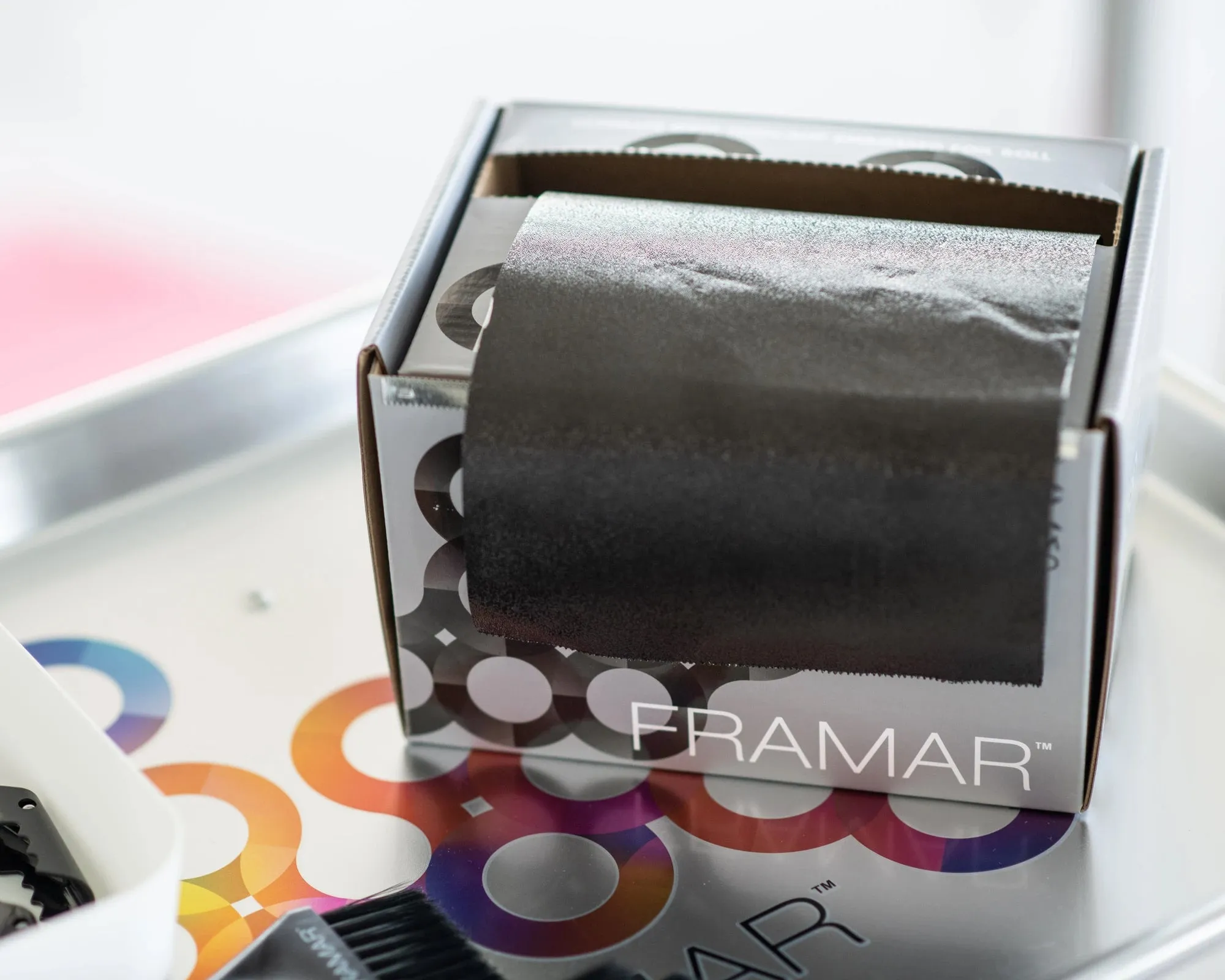 Framar Back In Black Embossed Roll Foil 97.5m (320ft) (12pc CARTON)