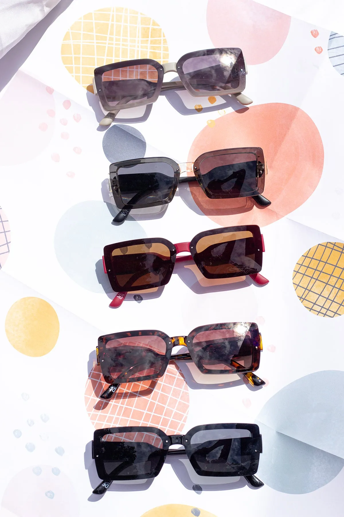 Front Lens Rectangle Y2k Style Sunglasses