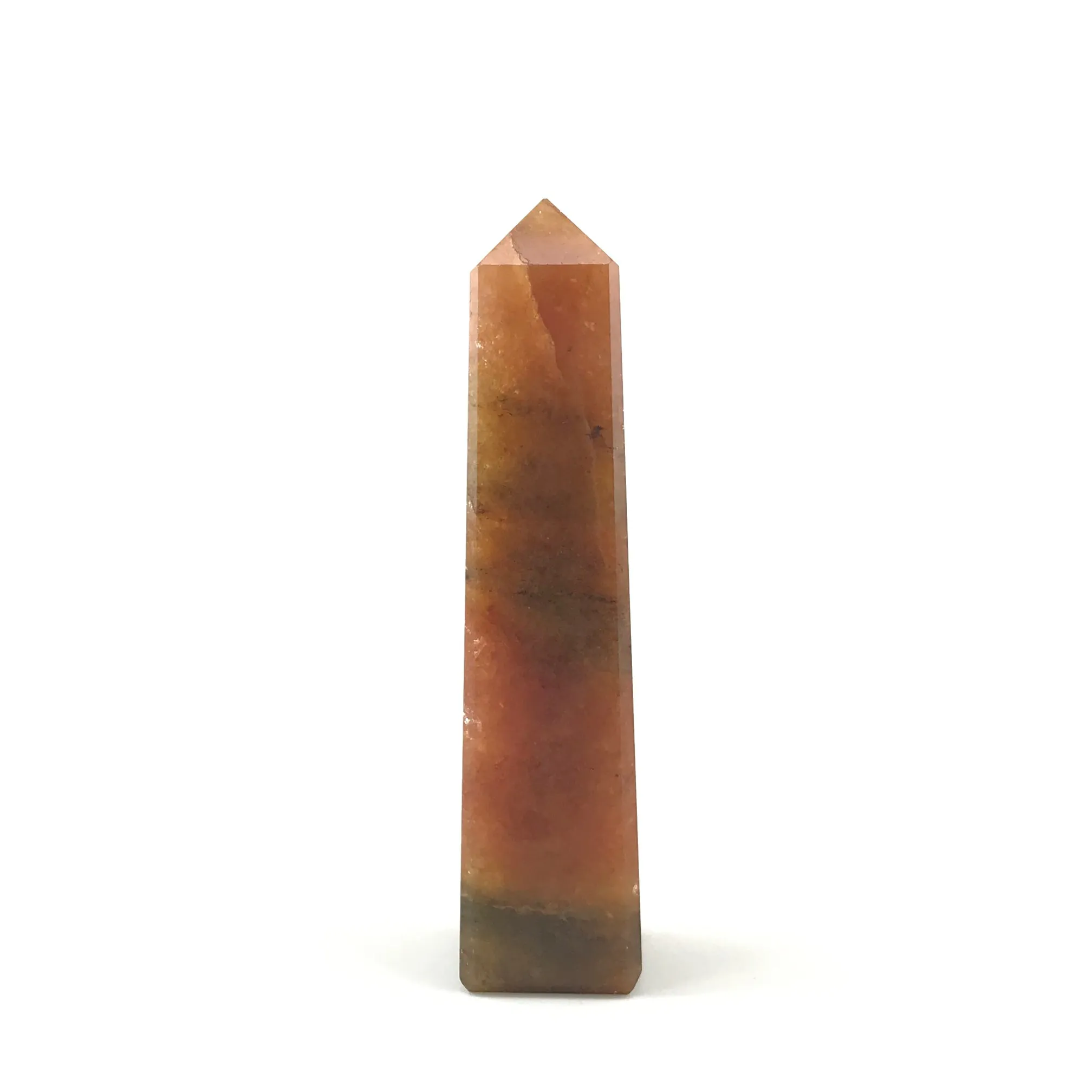Golden Quartz Crystal Tower Set w/Info Card and Bag