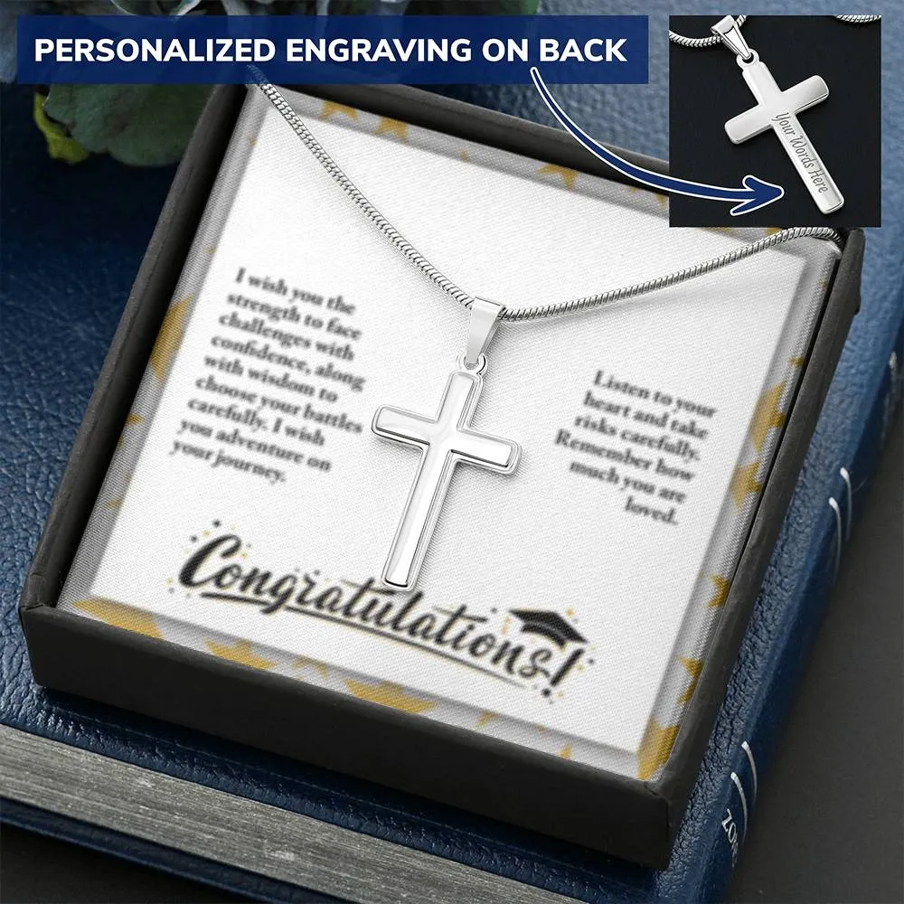 Graduation Cross Necklace for Her