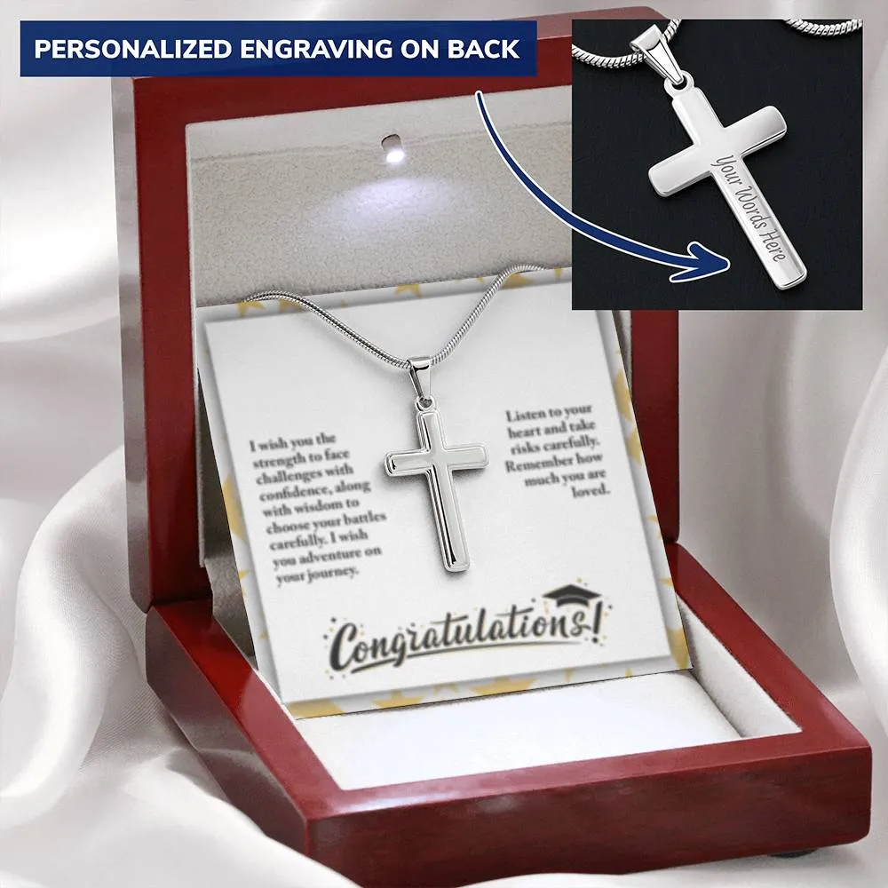 Graduation Cross Necklace for Her