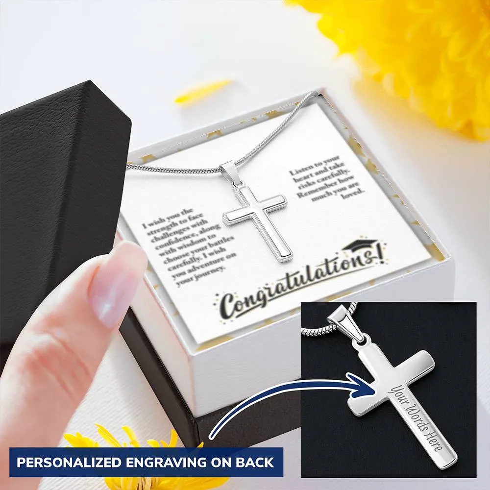 Graduation Cross Necklace for Her