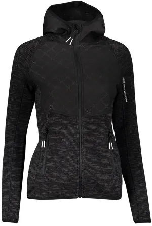 GTS Chaqueta Embossed Knit Mix  Mujer Negro