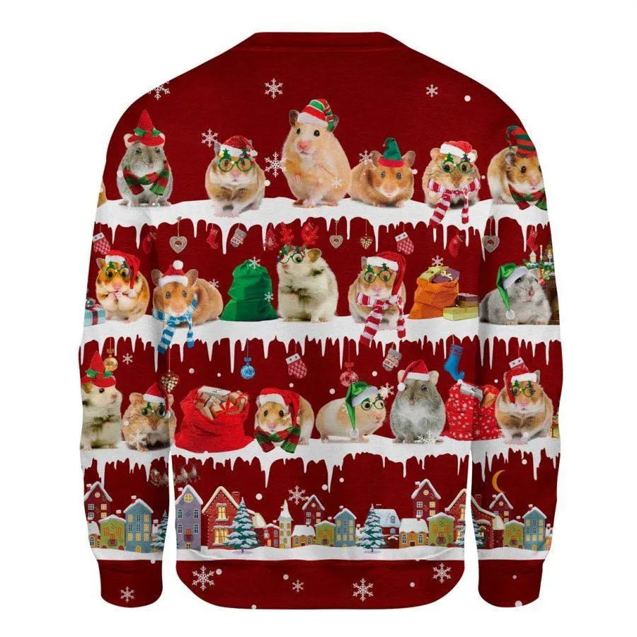 Hamster - Snow Christmas - Premium Sweatshirt