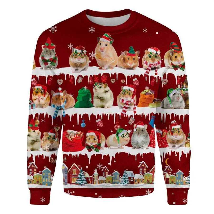 Hamster - Snow Christmas - Premium Sweatshirt