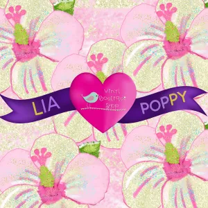 Hibiscus Cute Lia Poppy Vinyl Sheet LPY-15