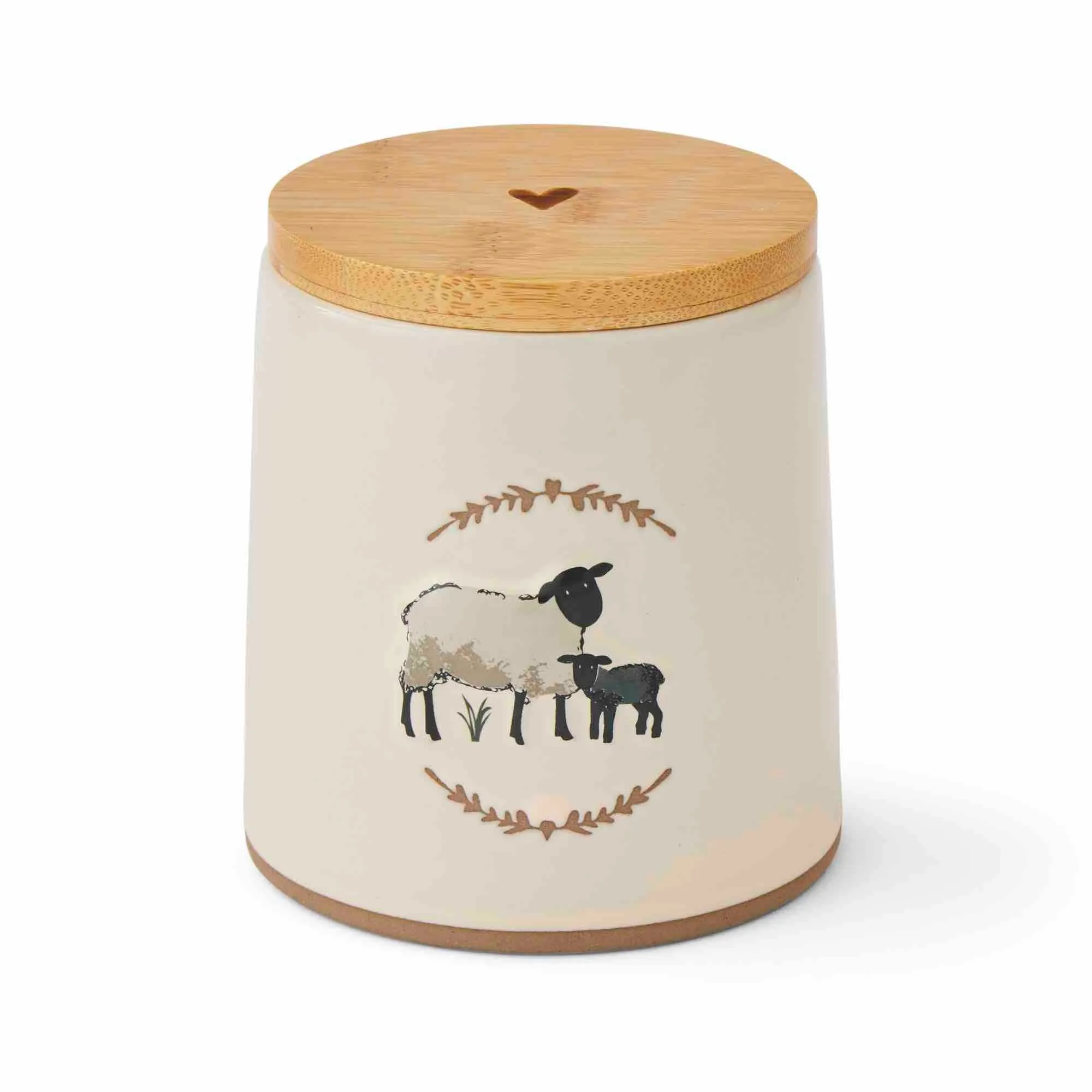 Highland Sheep Ceramic Canister - Cream
