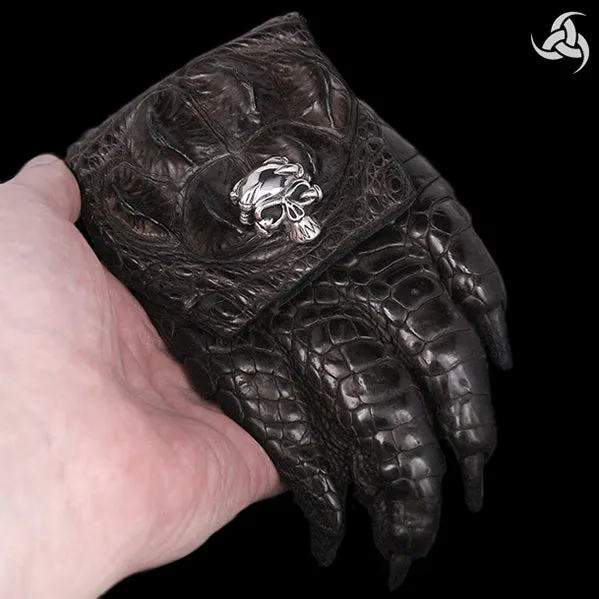 Horn Back Crocodile Paw Belt Pouch