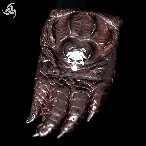 Horn Back Crocodile Paw Belt Pouch