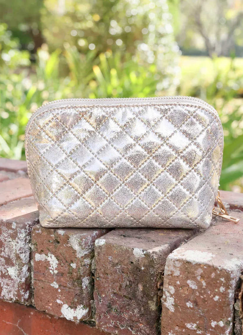 IBIZA SMALL POUCH-CHAMPAGNE POP