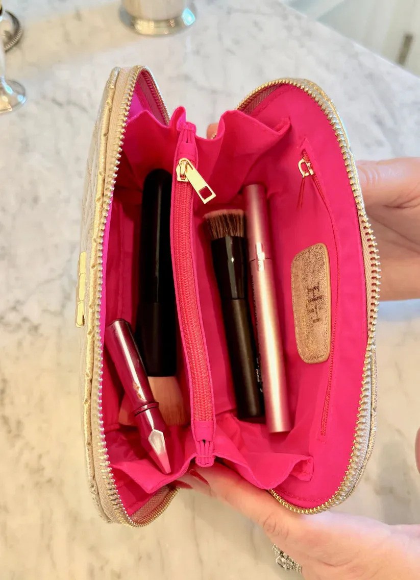 IBIZA SMALL POUCH-CHAMPAGNE POP