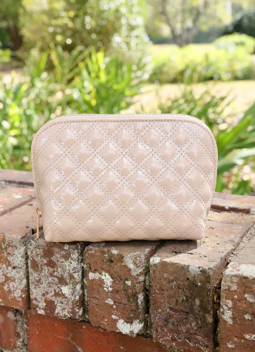 IBIZA SMALL POUCH-NUDE PATENT SQ
