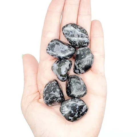 Indigo Gabbro | Mystic Merlinite | 1 or 5 Pack | Tumbled | Courage & Divine Plan