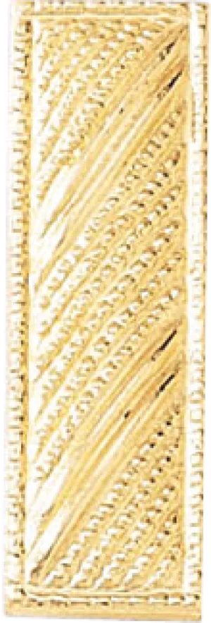 J93 Large Lieutenant Collar Bars - Embossed (1" W)
