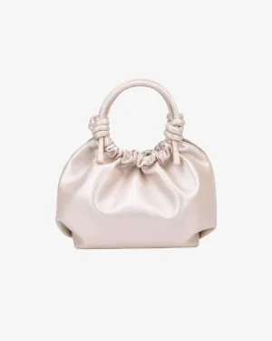 Jolly Shiny Structure Bag in Pearl Cream