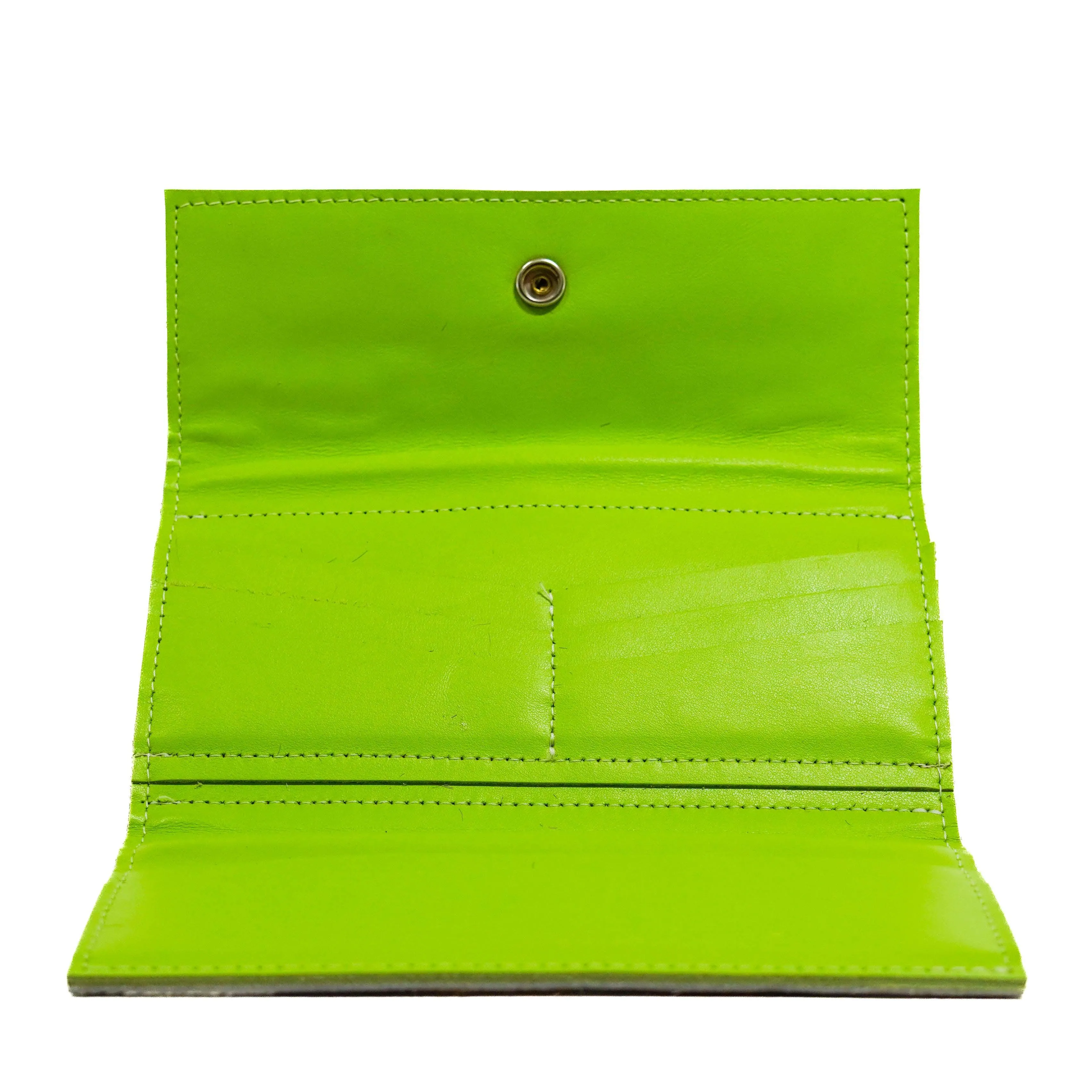 Kacey Wallet - Tricolor w/ Ghost Skulls