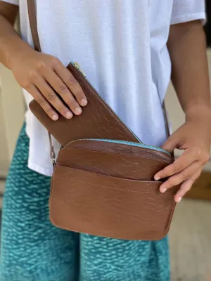 Kaʻilihiwa | Leather wallet - 'Āweoweo - cognac - *ASF*