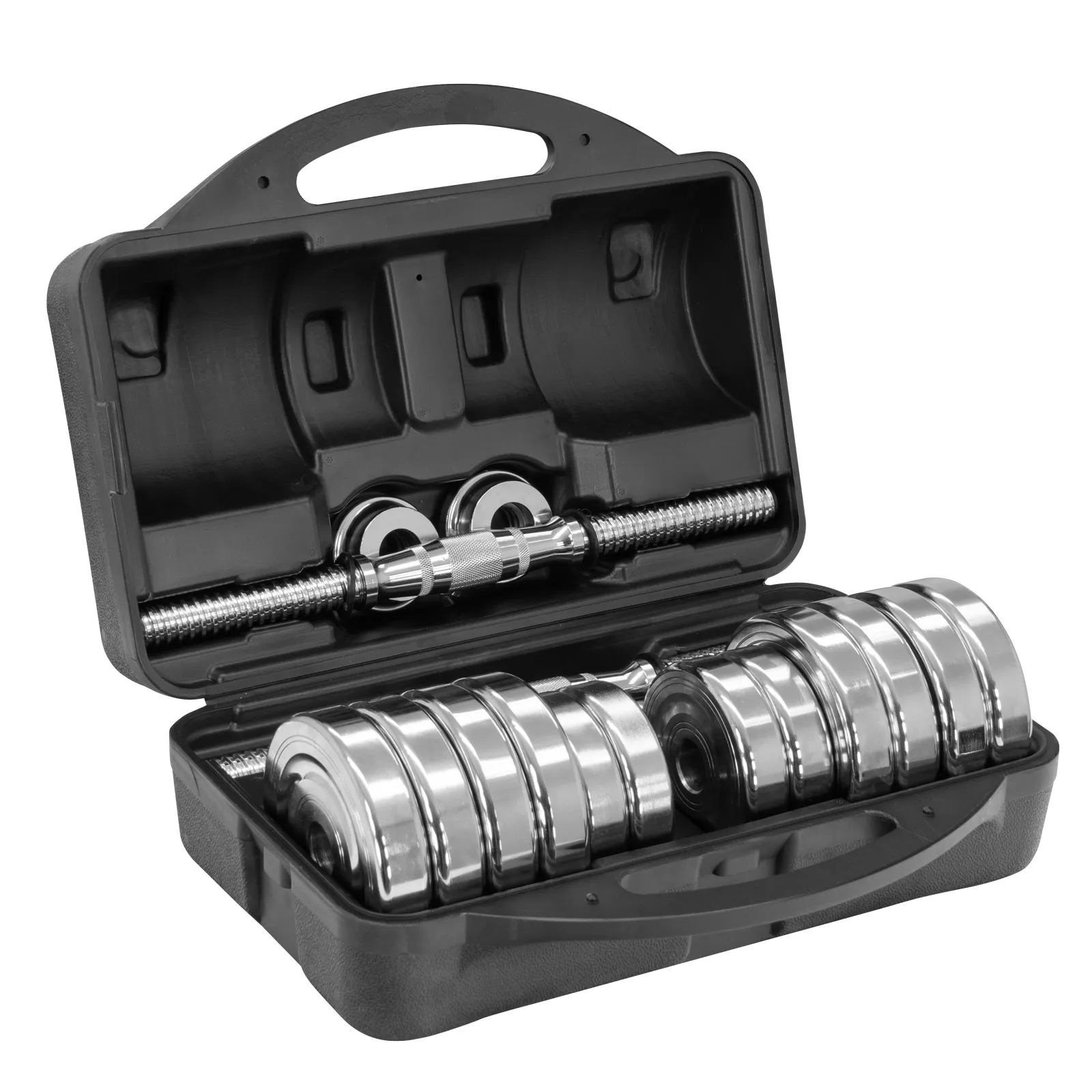 Kit De Mancuernas Ajustables Altera Con Maletin 30 Kgs