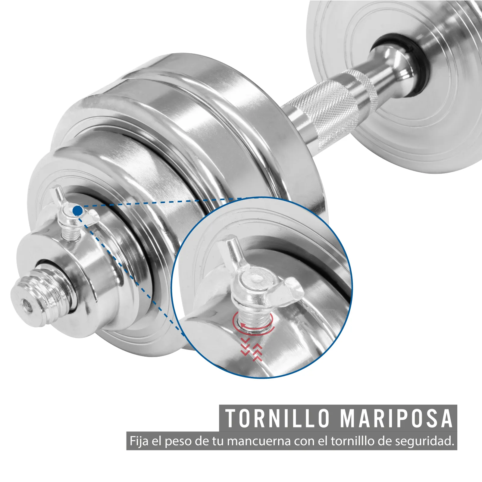 Kit De Mancuernas Ajustables Altera Con Maletin 30 Kgs