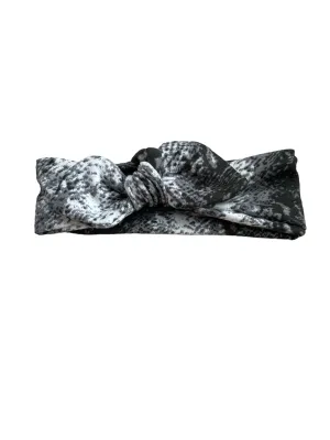 Knot bow headband - snake skin
