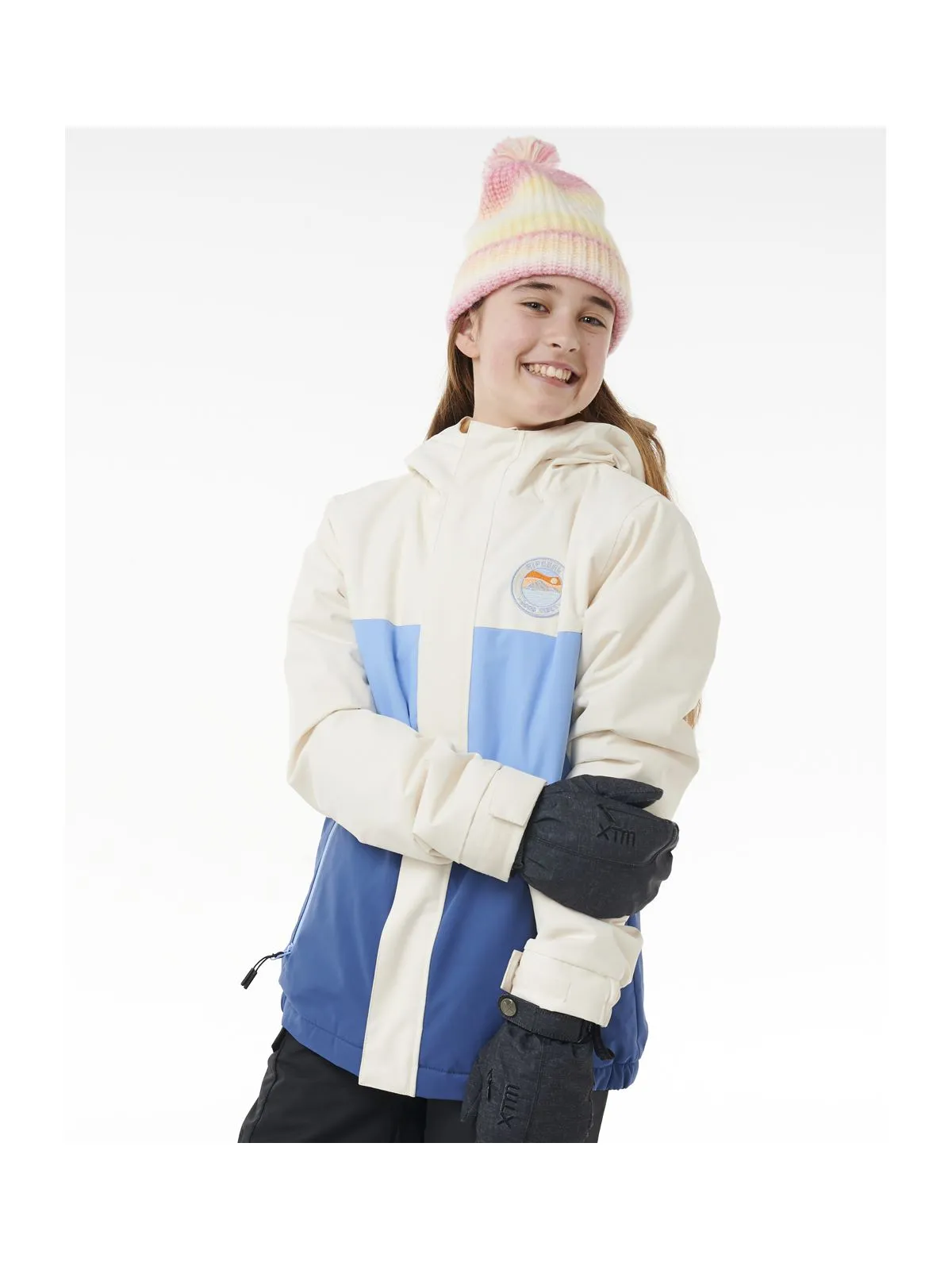 Kurtka narciarska dziewczęca RIP CURL Anti Series Olly 10K Jkt Kids niebieski