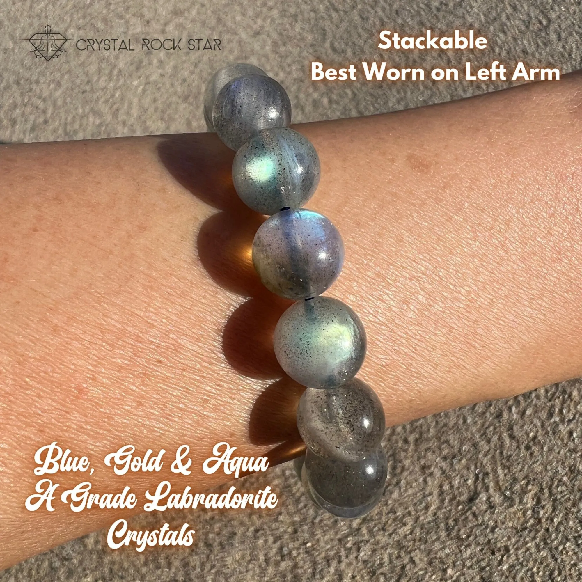Labradorite Empath Protection Bracelet 10mm