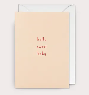 Lagom Hello Sweet Baby Card