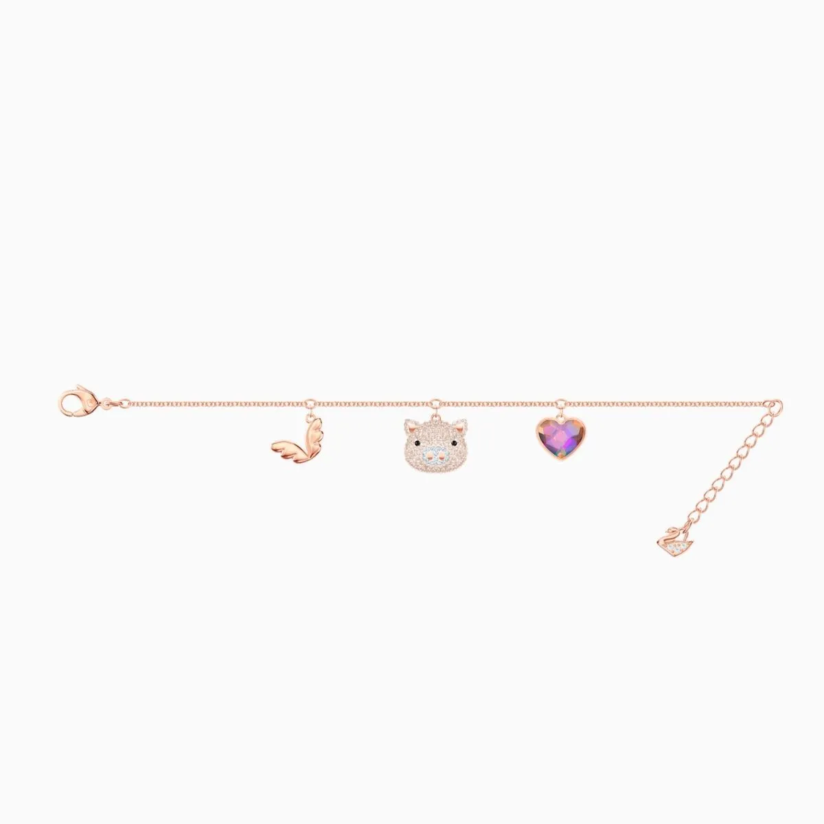 Little Pig Multi-Colored Rose Gold Plating Bracelet