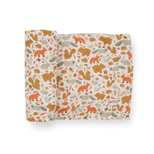 Little Unicorn Cotton Muslin Single Swaddle (Fall Friends)