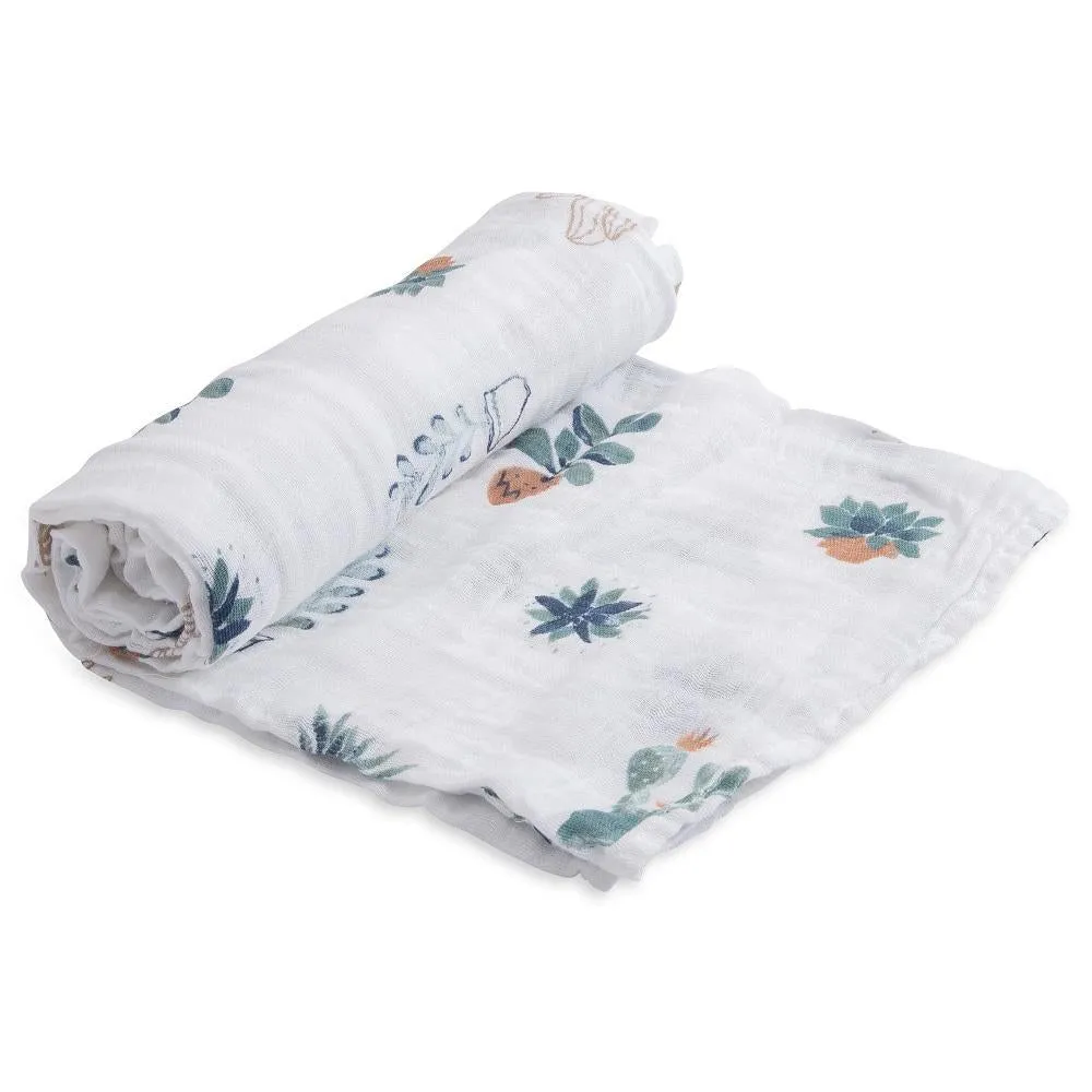 Little Unicorn Cotton Muslin Single Swaddle (Prickle Pots)