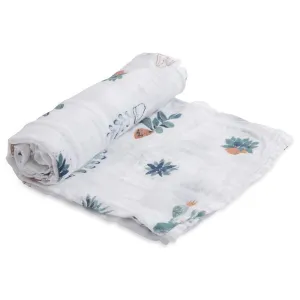 Little Unicorn Cotton Muslin Single Swaddle (Prickle Pots)