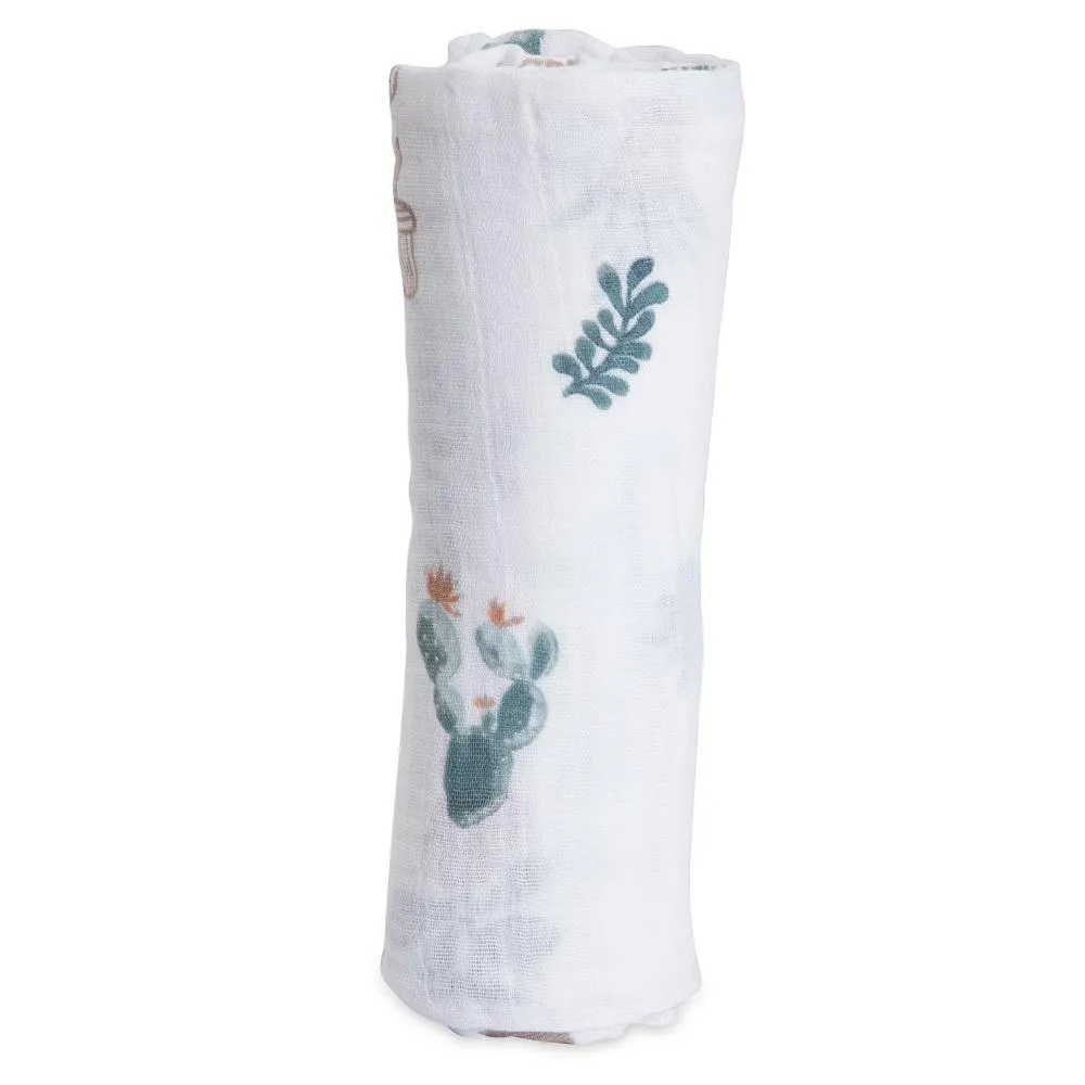 Little Unicorn Cotton Muslin Single Swaddle (Prickle Pots)