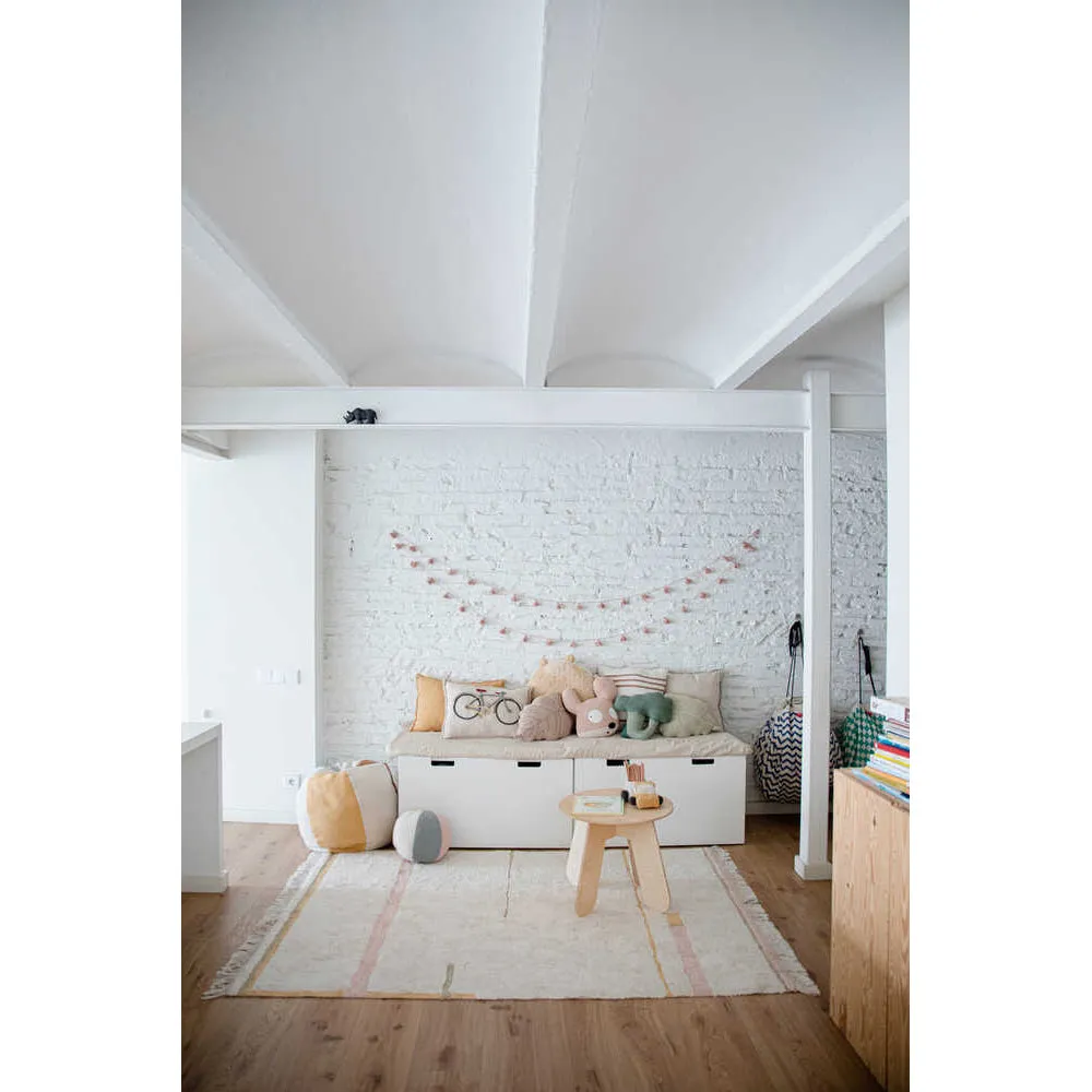 Lorena Canals Maxi Rugs Lane Natural - Vintage Nude Machine Washable Cotton Rug - 200x300cm (Pre-Order; Est. Delivery in 4-8 Weeks)