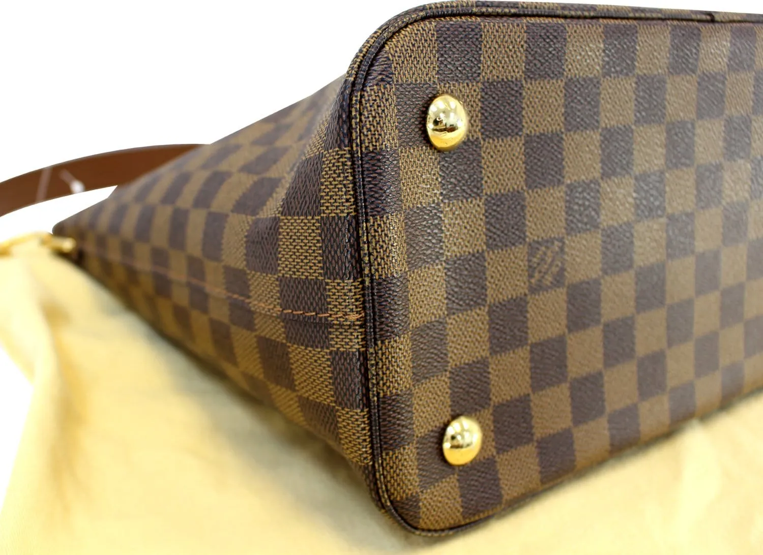 LOUIS VUITTON Belmont Damier Ebene Shoulder Handbag