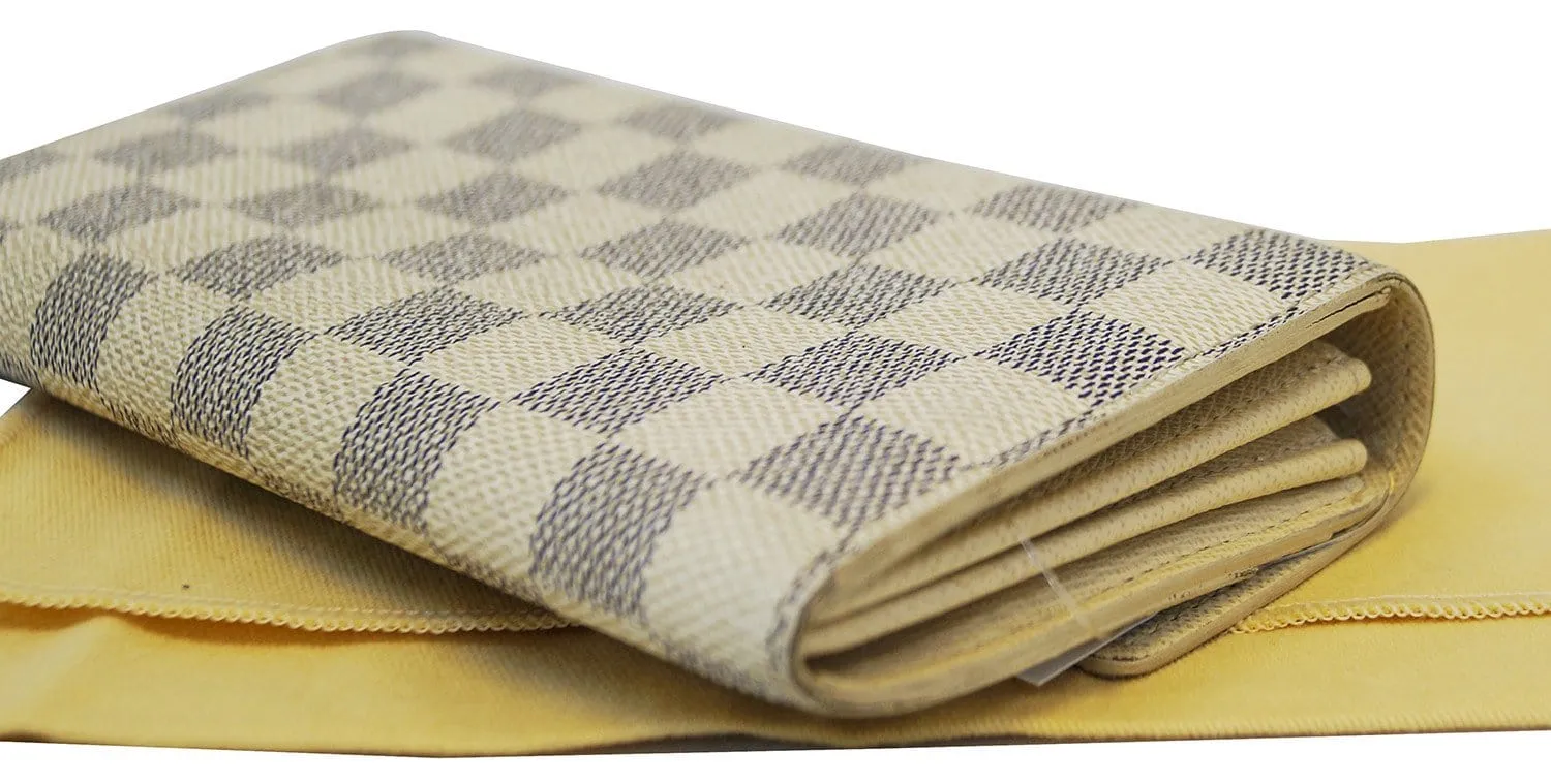 LOUIS VUITTON Damier Azur Portefeiulle Sarah Long Bifold Wallet
