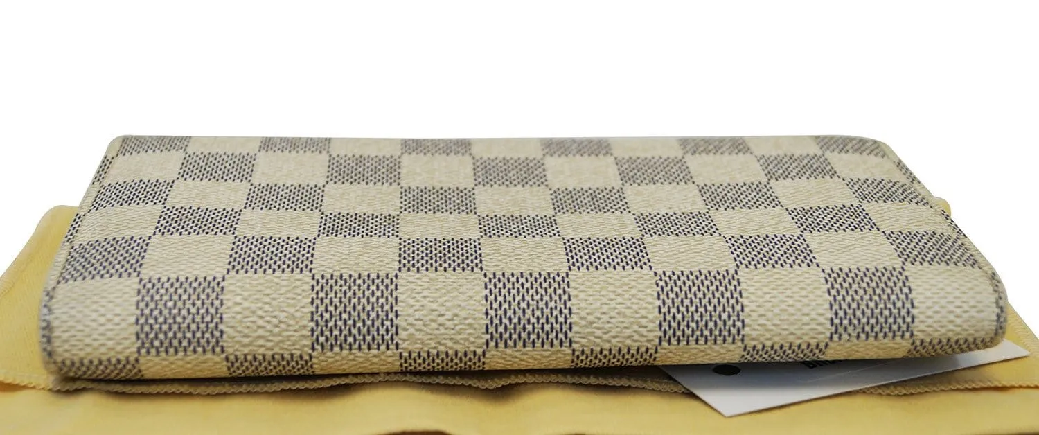 LOUIS VUITTON Damier Azur Portefeiulle Sarah Long Bifold Wallet